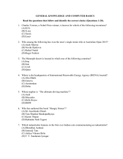 MBA-2015 - Odisha JEE