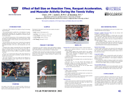 Effect of Ball Size on Reaction Time, Racquet Acceleration, and