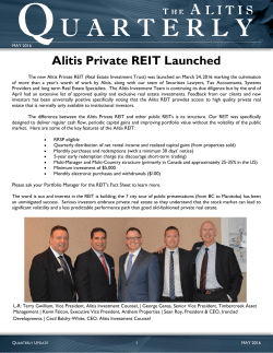 Alitis Private REIT Launched