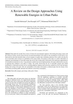 A Review on the Design Approaches Using Renewable
