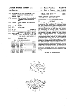 Method of making envelope and letter assembly with business letter