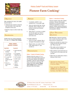 Pioneer Farm Cooking