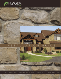 Ply Gem Stone Installation Guide - LYF