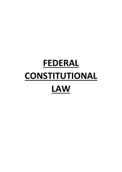 federal constitutional law