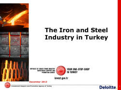The Iron and Steel Industry in Turkey
