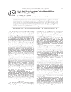 Single-Bath Electrodeposition of a Combinatorial