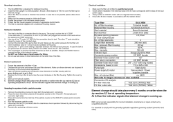 Element change should take place every 6 months or earlier when