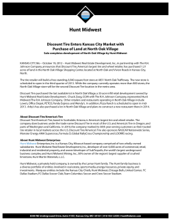 Discount Tire Enters Kansas City Market with