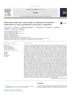 Bidirectional reflectance spectroscopy of carbonaceous