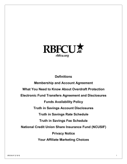 Membership and Account Agreement