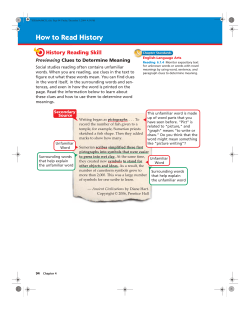 History Reading Skill