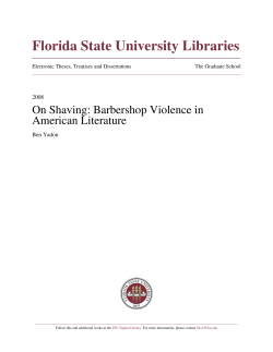On Shaving: Barbershop Violence in American Literature
