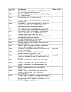 2016 M2 ERCs - Minnesota Department of Revenue