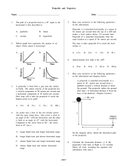 Projectile and Trajectory