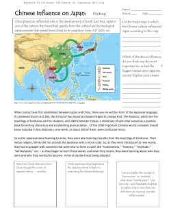 Chinese Influence on Japan