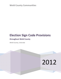 Election Sign Code Provisions