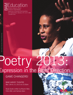 Poetry 2013 Resource Guide