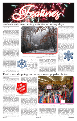 Students seek entertaining activities on snowy days Thrift store