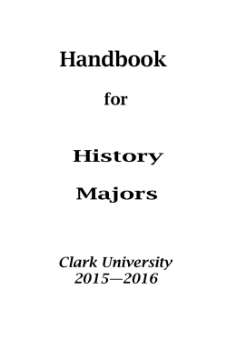 History Undergraduate Handbook