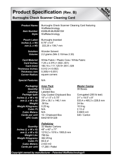 Product Specification (Rev. B)