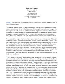 Handout/Questions - Park Cities Presbyterian Church