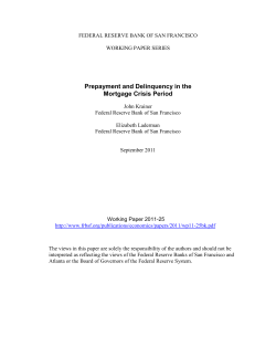 Prepayment and Delinquency in the Mortgage Crisis Period