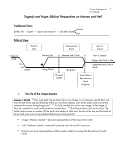 Tragedy and Hope: Tragedy and Hope: Biblical Perspectives