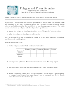 Polygon and Prism Formulas