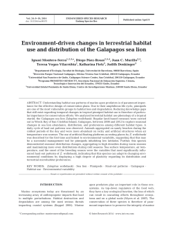 Environment-driven changes in terrestrial habitat use