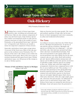 Oak-Hickory - MSU Extension