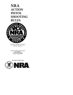 NRA Action Pistol Rule Book