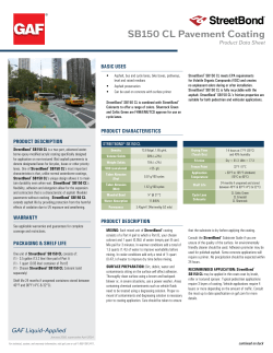 SB150 CL Pavement Coating