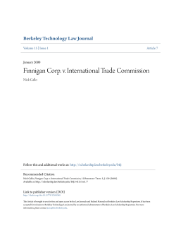 Finnigan Corp. v. International Trade Commission