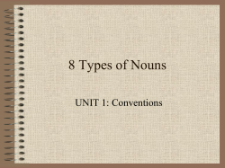 8 Types of Nouns - woodbridge.k12.nj.us