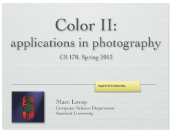 applications in photography