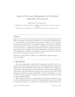 Improved Zero-sum Distinguisher for Full Round Keccak