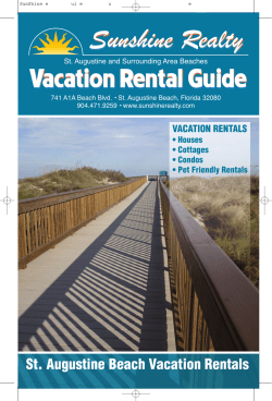 St. Augustine Beach Vacation Rentals
