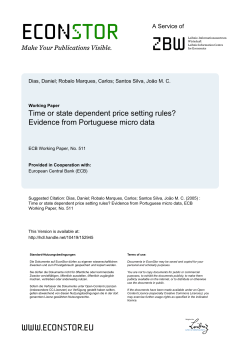 Time or state dependent price setting rules? Evidence