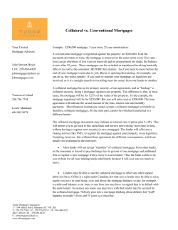 Collateral vs. Conventional Mortgages