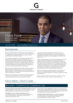 CV CV - Greenway Chambers