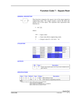 Square Root - ABB Solution Bank