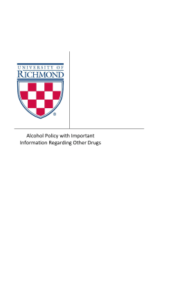 Alcohol Policy - University of Richmond