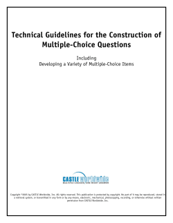 Technical Guidelines for the Construction of Multiple
