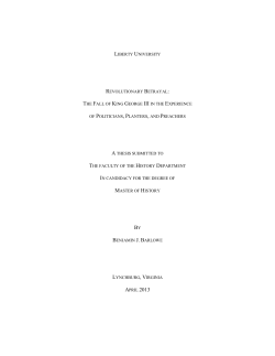 Revolutionary Betrayal: The Fall of King George III in the Experience