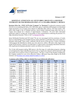 PDF - Kootenay Silver Inc.