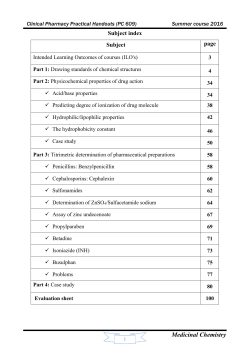 Medicinal Chemistry