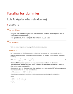 Parallax for dummies