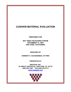 paper on cushion material evaluation
