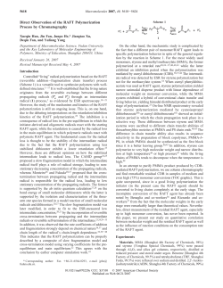 Direct Observation of the RAFT Polymerization Process by
