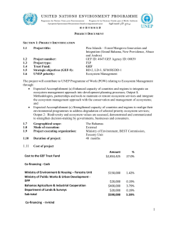 Project Document - Global Environment Facility